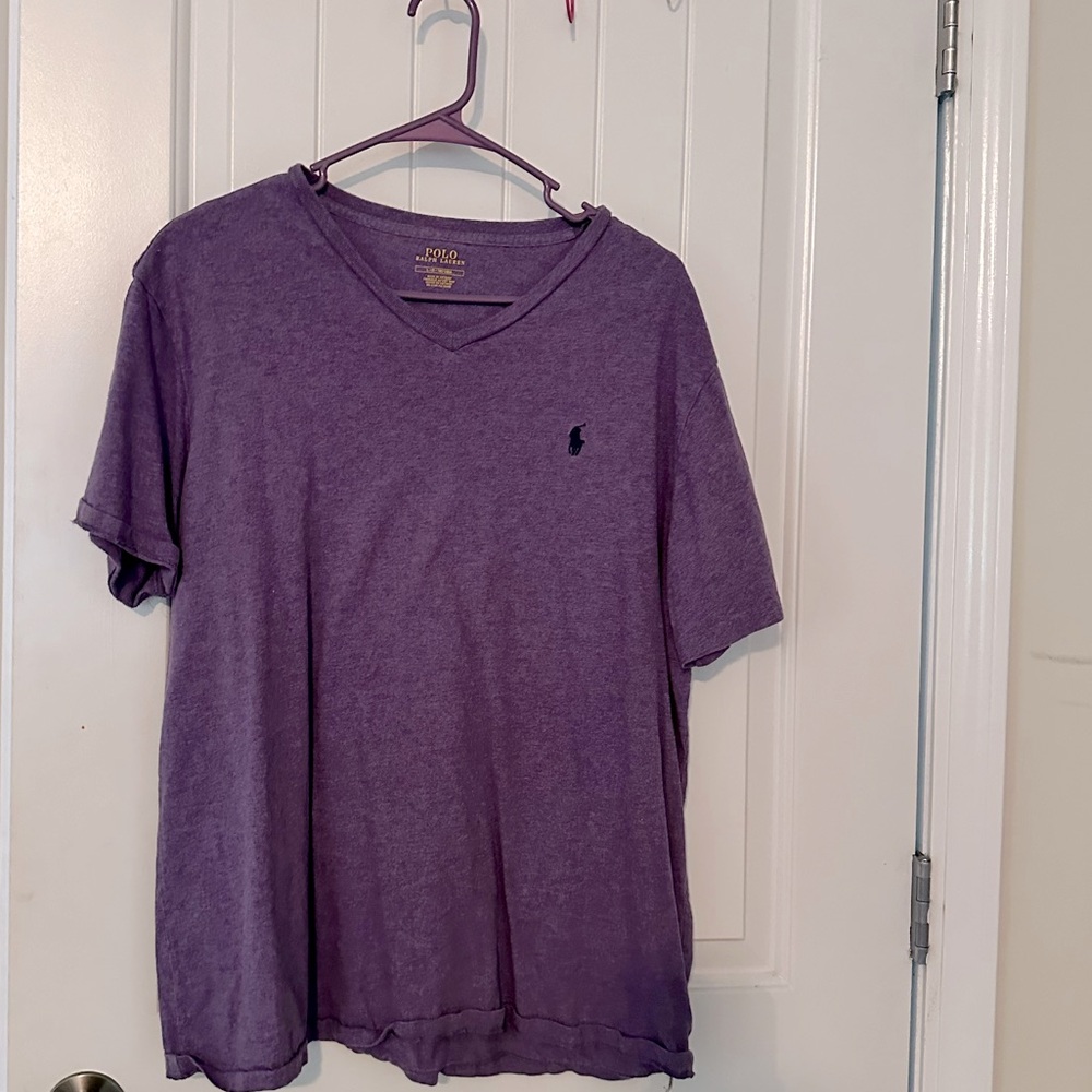 Purple polo shirt
